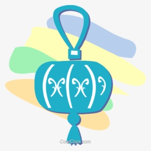 Japanese Lantern Royalty Free Vector Clip Art Illustration