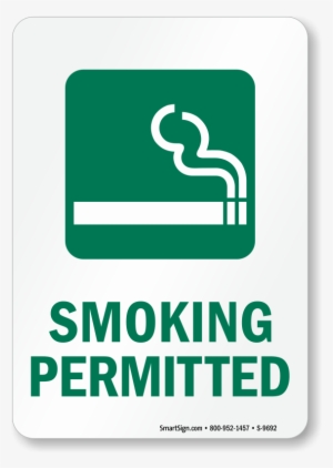 Zoom, Price, Buy - Designated Smoking Area Signs
