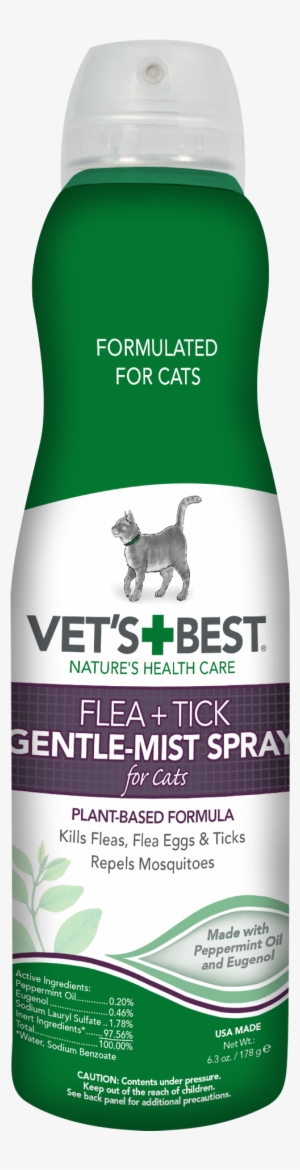 Vet's Best Flea And Tick Gentle-mist Spray For Cats,