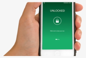 Captura Tomada De La Web De Masterlock - Celular Y Candado Abierto