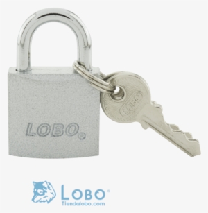 Candado Con Llave Plana Hierro Plata 32 Mm Lobo Caja - Portable Network Graphics