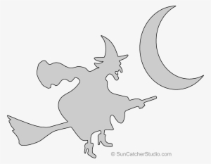 Witchy Pumpkin Carving Stencil, Pattern, Template, - Halloween Clip Art Free Printables