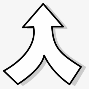 Clipart Email Symbol - Two Arrows Into One