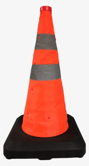 20" Collapsible Traffic Cone With Light - 36 Traffic Cone