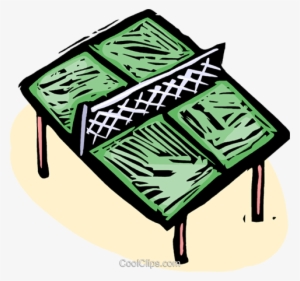 Ping Pong Table Royalty Free Vector Clip Art Illustration