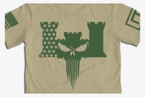 Eng Skull Green Print With Stars - Engineer