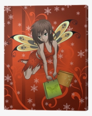 Small Shopping Fairy With Bags - Anime
