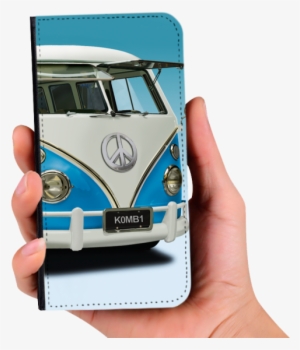 Kombi Van Illustration Pu Leather Wallet For Iphone - قیمت ون فولکس واگن
