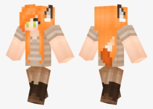 Foxy Lady Fox Ears, Minecraft Girl Skins - Minecraft Skins Cool Green