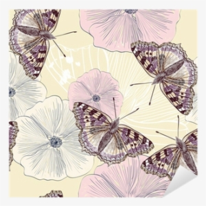 Vinilo Pixerstick Ilustración De Hermosas Mariposas - Весы Напольные Электронные Supra Bss-5602 Yellow