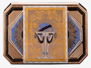 Octagonal Empire Period Enamel Gold Box - Picture Frame
