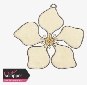 Flower Doodle Charm - Digital Scrapbooking