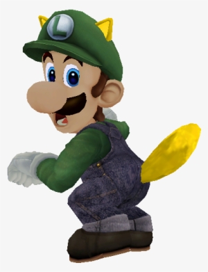 Donning Fox Ears And A Tail - Luigi Ears