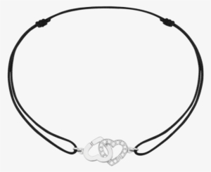 Dinh Van R9 Coeurs Cord Bracelet W/ Diamonds - Klavertje Vier Armband