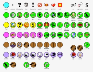This Figure Presents My Current Random Pile Of Word-icons - Smiley