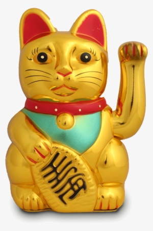 Lucky Cat - Winkekatze Gold - 816x1239 PNG Download - PNGkit