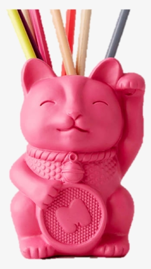 Lucky Cat Pencil Cup