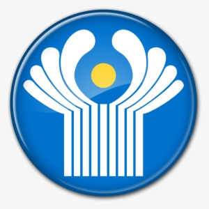 Round Cis Flag Button - Commonwealth Independent States Logo