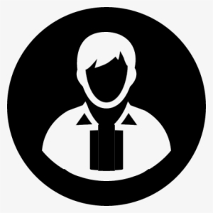 Male Avatar On Round Button Vector - Boton Usuario Png