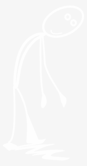 White Chalk Stick Png Download - White Stick Figure