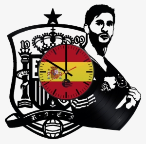 Euro 2016 Fan Gift Sergio Ramos Spain National Football - Football Vinyl Wall Clock