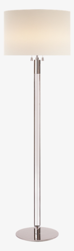 Visual Comfort Riga Floor Lamp In Clear Glass And Polished - Torchère