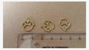 Septum Piercing Nose Rings Points Sickle Tips Brass - Body Jewelry