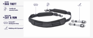 Carrysafe 100 Gii Anti-theft Camera Strap - Pacsafe : Carrysafe 100 Gii : Anti-theft Camera Strap