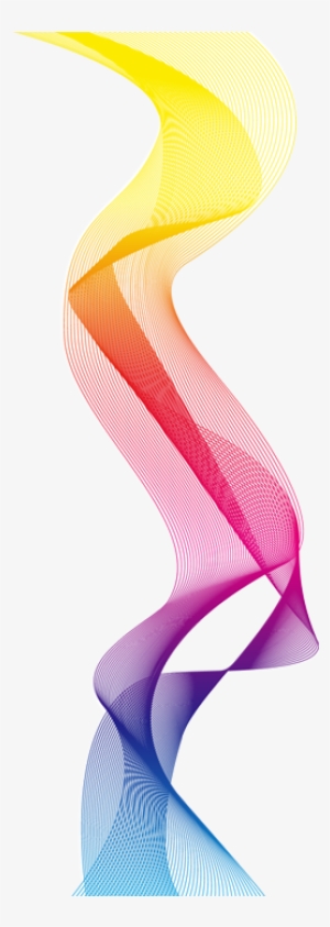 Rainbow Wave Laptop Decal - Drawing