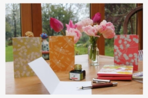 Blank Greetings Card 'cow Parsley' - Tulip