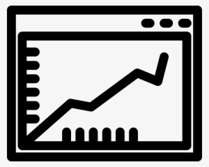 Ascendant Line Graphic On A Browser Window Inside A - Graphics