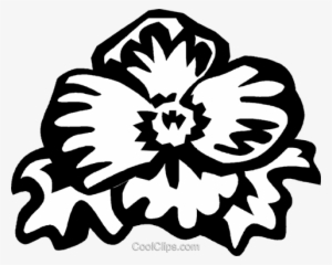 Begonia Royalty Free Vector Clip Art Illustration - Emblem