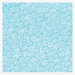 Swirl Pattern Light Blue - Circle