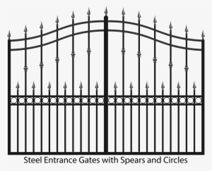 Steel Estate Gates With Spears - Brama Mrówka