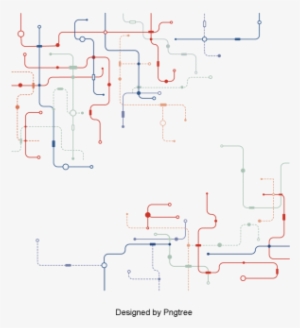 Línea Geométrica De La Linea De Puntosgeometría Lineas - Vector Graphics