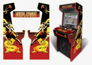 Custom Permanent Full Size Mortal Kombat Inspired Graphics - Arcade Mortal Kombat 1