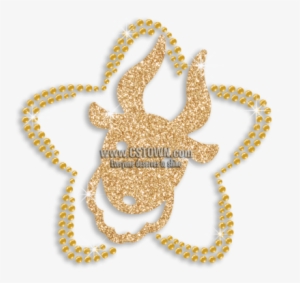 Iron-on Aries Lamb Sign Symbol Sequin Glitter Transfer - Astrological Sign