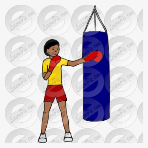 Punch Clipart Punching Bag - Punch