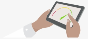 Cibc Client Checks Credit Score On Mobile Device - Phone Credit Score Png