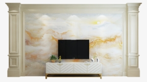 Squid Tile Tv Background Wall Living Room European - Studio Couch