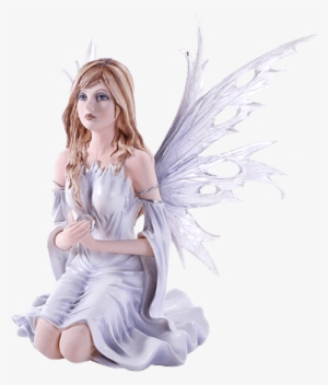 Winter Guardian Fairy With Orb Statue