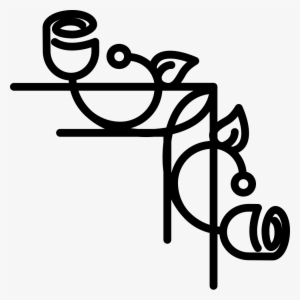 Floral Right Side Border With Vines Comments - Bordes De Pagina Png