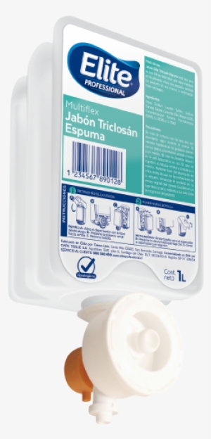 Jabón Triclosán Espuma Multiflex 1 Litro X6 - Elite Professional Jabon