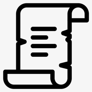 There Is A Long Sheet Of Paper - Parchment Icon