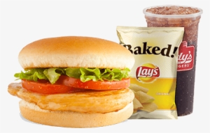 Grilled Chicken Breast Sandwich - Lay's Oven Baked Sour Cream & Onion Flavored Potato