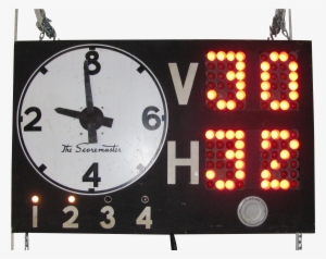 Vintage Scoremaster Basketball Scoreboard Lights Up - Led Display
