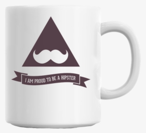 Proud To Be A Hipster Black Mug - White Coffee Mug