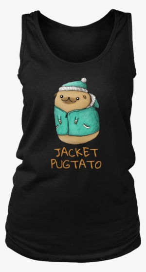 Cute Pug Potato T-shirt Funny Dog Jacket Puglie Tee - Jacket Pugtato T-shirt