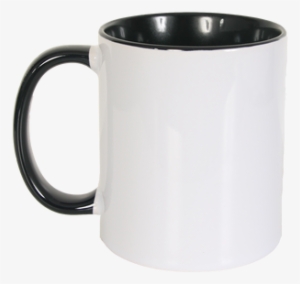 This Is A Plain White Printable Mug With The Black - Coffee Cup