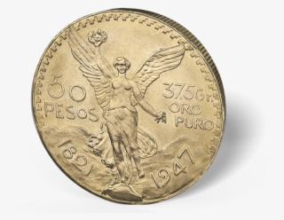 Picture Of Mexican Gold 50 Peso - Coin Queen Elizabeth Png
